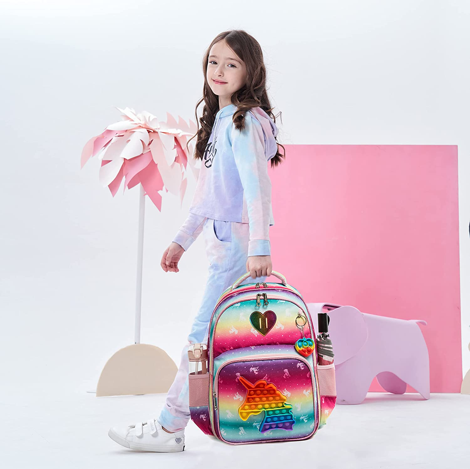 3 pcs/set Children School Bags For Girls Kids School Backpcaks