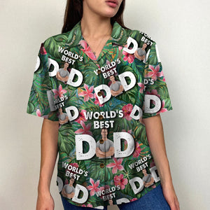 World's Best Dad, Custom Dad Photo Hawaiian Shirt, Gift For Dad - Hawaiian Shirts - GoDuckee