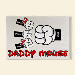 Personalized Gifts For Dad Poster Daddy Mouse 04QHTN150524 Father's Day - Canvas Print - GoDuckee