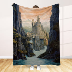 Gifts For Fantasy Novel & Movie Fans Blanket 03qhtn120924 Various Locations Quilted Art Effect - Blanket - GoDuckee