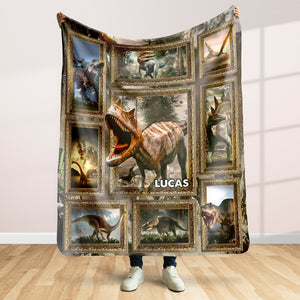 Personalized Gifts For Dinosaur Lovers Blanket 05qhtn261224 - Blanket - GoDuckee