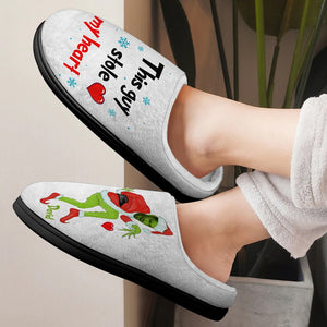 Couple-Custom Photo Home Slippers-Gift For Him/ Gift For Her- Christmas Gift-01totn151123 - Shoes - GoDuckee