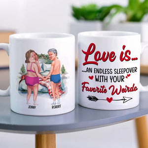 Couple, An Endless Sleepover, Personalized Coffee Mug, Christmas Gifts For Couple - Coffee Mug - GoDuckee