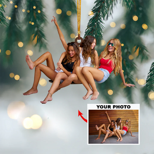 Custom Photo Gifts For Besties, Upload Friends Photo Christmas Ornament 46pgxx290824 - Ornament - GoDuckee