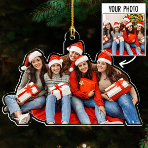 Custom Photo Gifts For Besties, Upload Friends Photo Christmas Ornament 45pgxx290824 - Ornament - GoDuckee