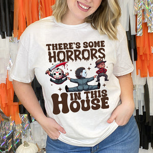 Gifts For Horror Fan Shirt 07acxx030824 Some Horrors In This House - Shirts - GoDuckee