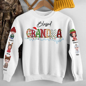 Blessed Family, Gift For Family, Personalized Shirt, Christmas Kids Shirt, Christmas Gift 05QHHN210923HH - AOP Products - GoDuckee