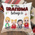 This Grandma Belongs To, Personalized Grandkids Square Pillow, Christmas Gift For Grandma, Family Gift - Pillow - GoDuckee