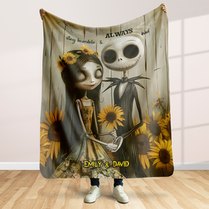 Personalized Halloween Gifts For Couple Blanket 85acpu290824 - Blanket - GoDuckee