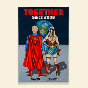 Couple Together Since Personalized Canvas Print 05HUTN160623TM - Poster & Canvas - GoDuckee