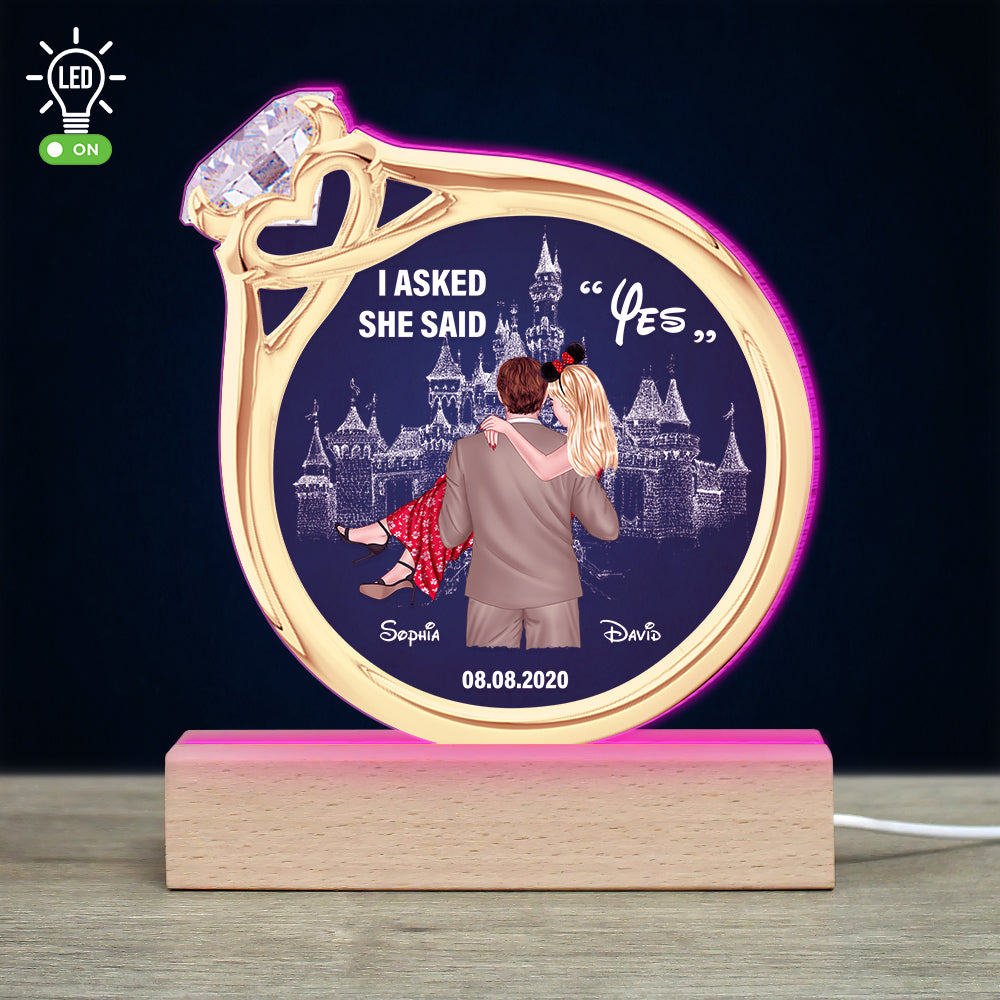Sweet Couple 04HTDT071223TM Personalized Led Light, Couple Best Gifts - Led Night Light - GoDuckee