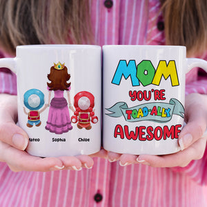 Personalized Gifts For Mom Coffee Mug Mom You're Toadally Awesome 06QHDT270124 - Coffee Mugs - GoDuckee