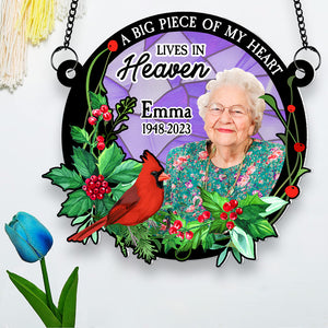 Custom Photo Gifts For Heaven Suncatcher Ornament 03ACDT180724 - Ornament - GoDuckee