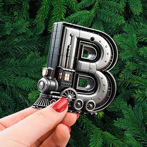 Custom Alphabet Letter Gifts For Train Lovers Christmas Ornament 051xqtn231024 - Ornament - GoDuckee