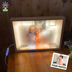 Mom And Daughter Gifts, Personalized Light Picture Frame - Poster & Canvas - GoDuckee