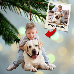 Custom Photo Gifts For Family, Upload Baby Photo Christmas Ornament 16pgxx290824 - Ornament - GoDuckee