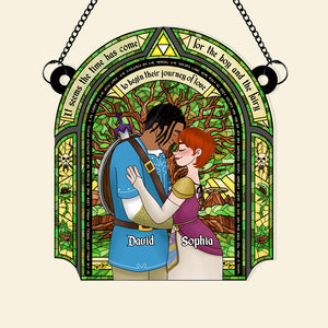 Personalized Gifts For Couple Suncatcher Ornament 06TGDT221124HG