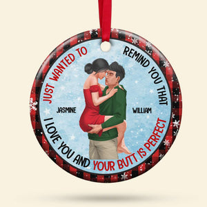 Personalized Gifts For Couple Ornament 01dgdt010824hh Naughty Couple Gift - Ornament - GoDuckee