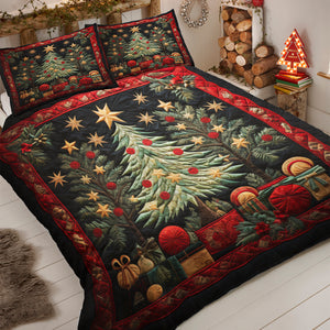 Classic Christmas Quilt Bed Set Special Line 03HUDT041124 - Blanket - GoDuckee