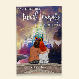 Couple And Then They Lived Happily Ever After Personalized Canvas Print 04DNTN230623TM - Poster & Canvas - GoDuckee