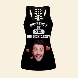 Wife Property Of Big Daddy 02httn081223 Personalized Hollow Tank Top +Leggings - AOP Products - GoDuckee