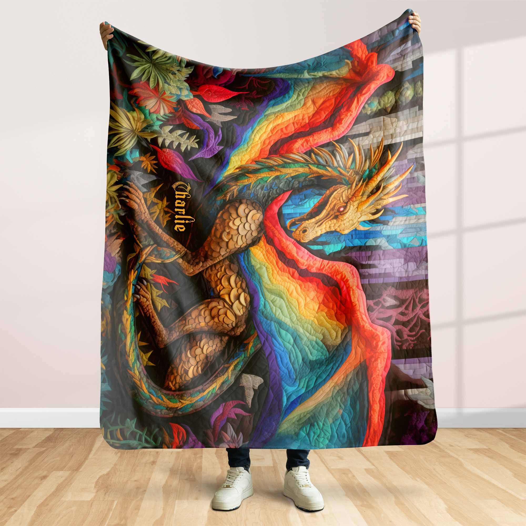 Personalized Gifts For LGBT Blanket, Pride Dragon 02qhpu120924 - Blanket - GoDuckee