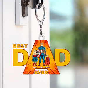 Best Super Dad Keychain Personalized Gifts For Dad 02totn140325pa - Keychains - GoDuckee