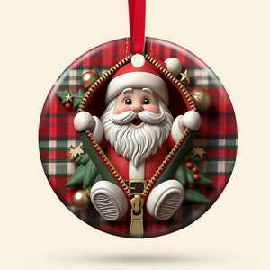 Santa Claus Snowman Gingerbread Ceramic Ornament 03xqtn290824 Christmas Gift - Ornament - GoDuckee