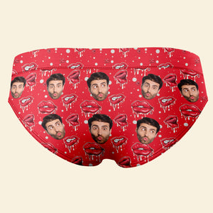 Custom Photo Gifts For Her Women's Briefs These Lips Are Waiting To Be Kissed Funny Valentine's Gifts - Boxers & Briefs - GoDuckee