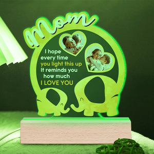 Personalized Gifts For Mom LED Light It Reminds You How Much I Love You - Led Night Light - GoDuckee