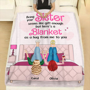 Best Sister, Personalized Blanket, Gift For Sisters - Blanket - GoDuckee