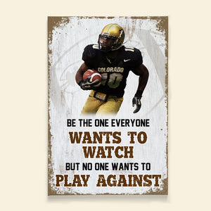 Football Gifts for Players, Personalized Canvas Poster - Poster & Canvas - GoDuckee