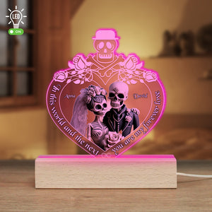 In This World And The Next You Are My Forever Love, Personalized Led Light, Best Gifts For Couple - Led Night Light - GoDuckee