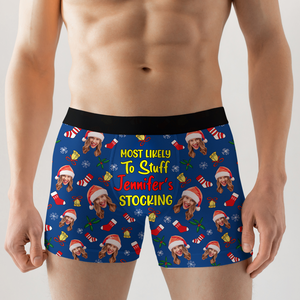 Custom Photo Gifts For Christmas Men's Boxers and Women's Brief 01xqpu120924 - Boxer Briefs - GoDuckee