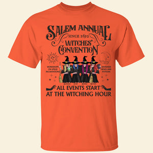 Salem Annual Witches’ Convention All Events Start At The Witching Hour, TT, Personalized Shirt, Gifts For Besties Witch - Shirts - GoDuckee