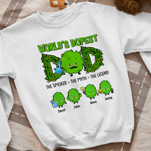 World's Dopest Dad Personalized Shirt, Gift For Dad, Father's Day Gift, Dad's Little Buds - Shirts - GoDuckee