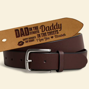 Personalized Secret Message Men's Belt 02KADT210524 - Belts - GoDuckee