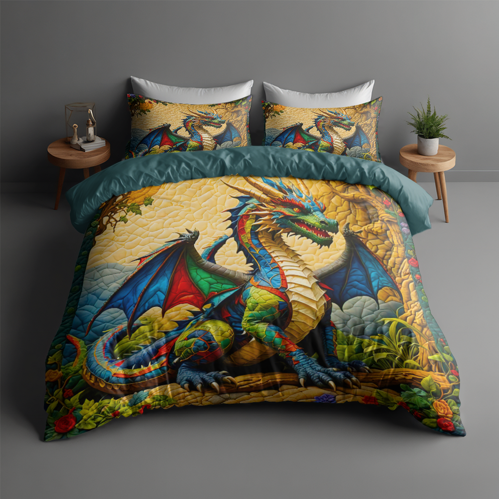 Personalized Dragon Quilt Bed Set 06hupu170125 - Blanket - GoDuckee