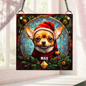 Personalized Gifts For Dog Lovers Suncatcher Ornament 05hutn090924 Chihuahua - Ornament - GoDuckee