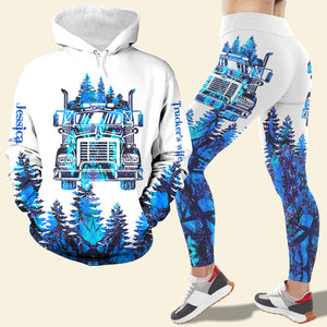 Personalized Gifts For Trucker's Wife Set Hoodie & Leggings 02acdt081124 - AOP Products - GoDuckee