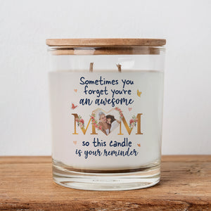 Custom Photo Gifts For Mom Scented Candle You're An Awesome Mom - Scented Candle - GoDuckee