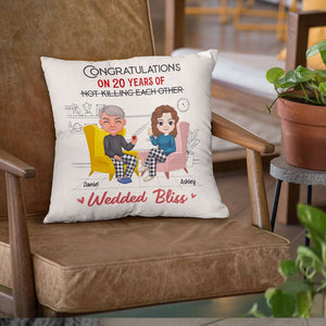 Romantic Couple, Personalized Pillow, Couple Gifts, Gifts For Him, Gifts For Her, Valentine's Day Gifts - Pillow - GoDuckee