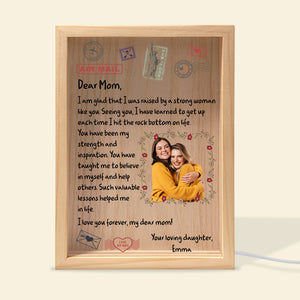Custom Photo Gifts For Mom Light Box Frame I Love You Forever My Dear Mom - Canvas Print - GoDuckee