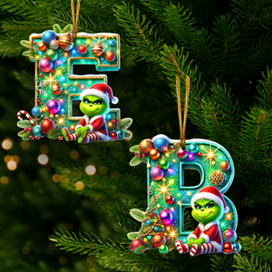 Custom Alphabet Letters Gifts For Movie Fans Christmas Ornament 02OHPU241024 - Ornament - GoDuckee