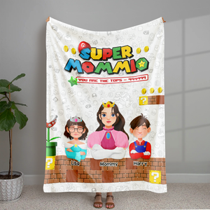 Personalized Gifts For Mom Blanket Super Mom 03ACHU220325PA - Blanket - GoDuckee