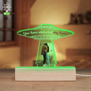 Couple, You Have Abducted My Heart, Personalized 3D Led Light, Valentine Gift, Couple Gift - Led Night Light - GoDuckee