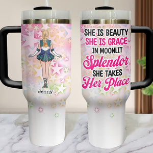 Personalized Gifts For Manga Lover Tumbler She Is Beauty She Is Grace 04totn020324hh - Tumbler Cups - GoDuckee