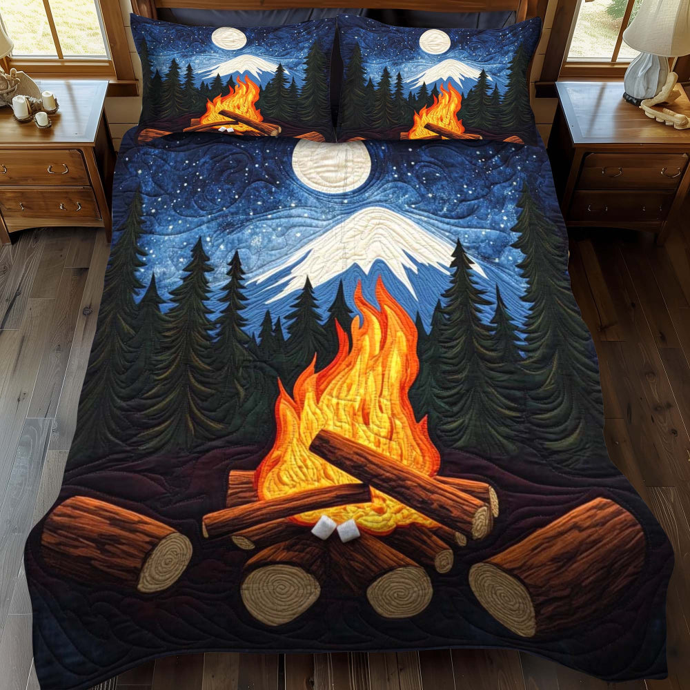 Gifts For Camping Lovers Quilt Bed Set Camp Serenity - Blanket - GoDuckee