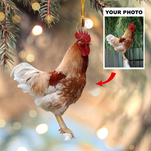 Custom Photo Gifts For Family, Upload Kid With Farm Animal Photo Christmas Ornament 38pgvp140924 - Ornament - GoDuckee