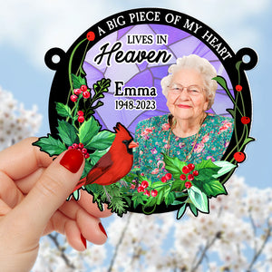 Custom Photo Gifts For Heaven Suncatcher Ornament 03ACDT180724 - Ornament - GoDuckee